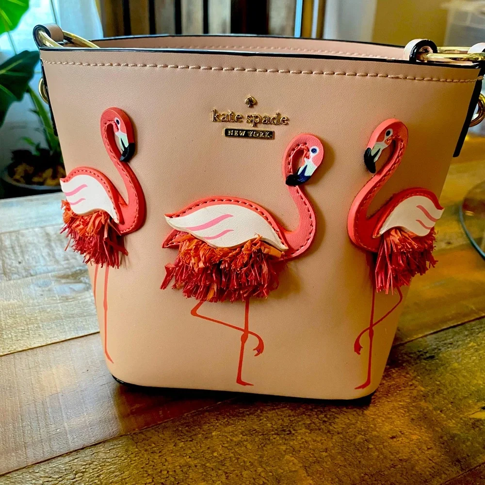 kate spade | Bags | Kate Spade Flamingo Pippa By The Pool Bucket